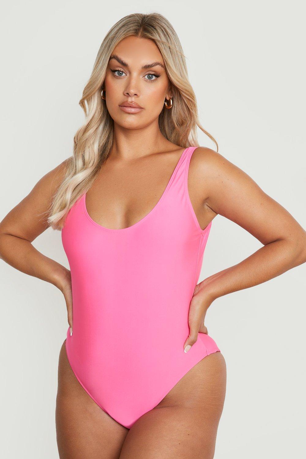 Boohoo cheap pink swimsuit