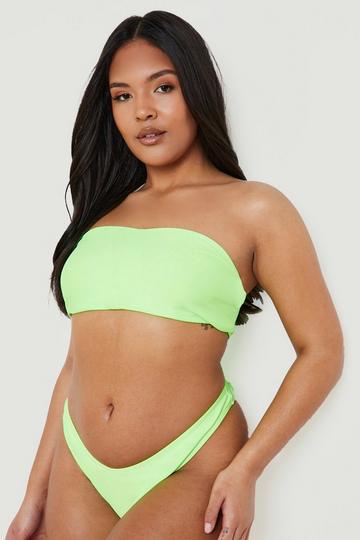 Plus Hipster Bikini Brief lime