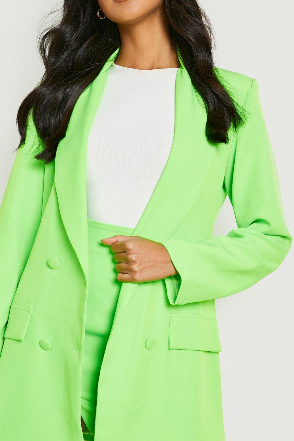 Neon Relaxed Fit Tailored Blazer boohoo UK