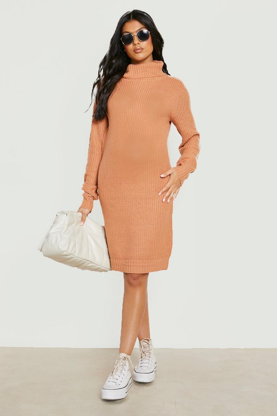 Clay Maternity Roll Neck Jumper Dress image number 1