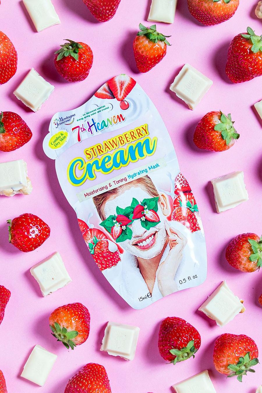 Pink 7TH HEAVEN STRAWBERRY CREAM FACE MASK
