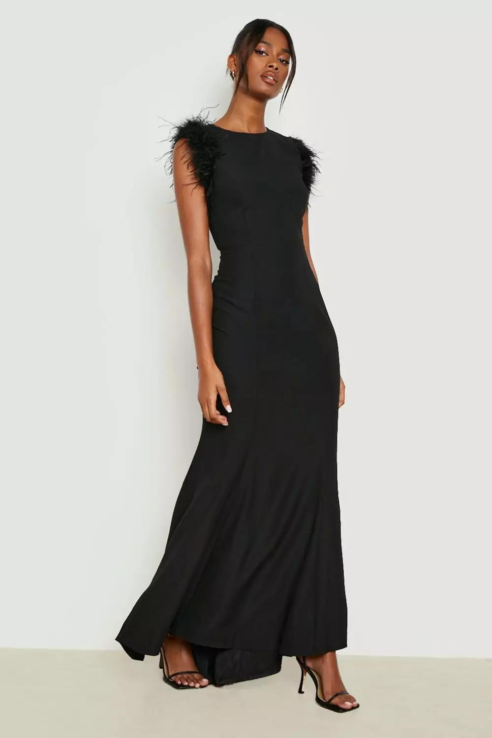 Coast black 2024 long dress