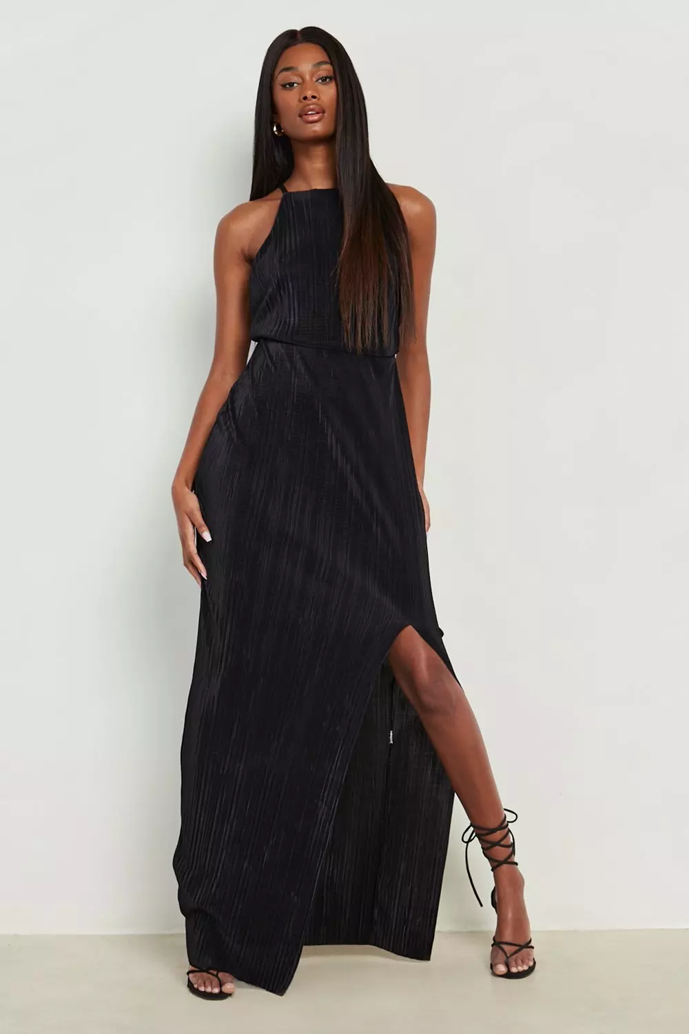 Boohoo thigh shop split dress