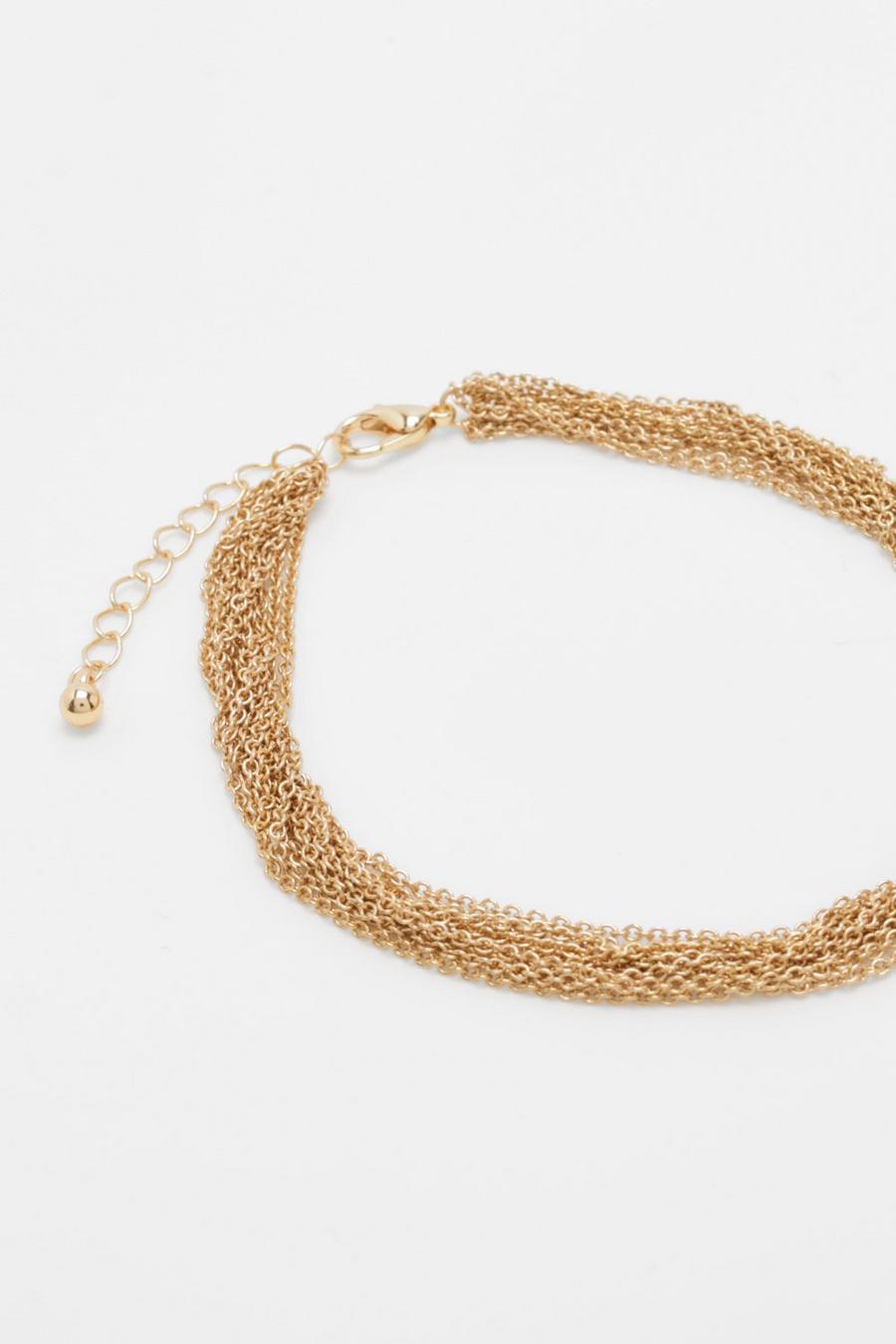 Chunky Simple Anklet, Gold image number 1