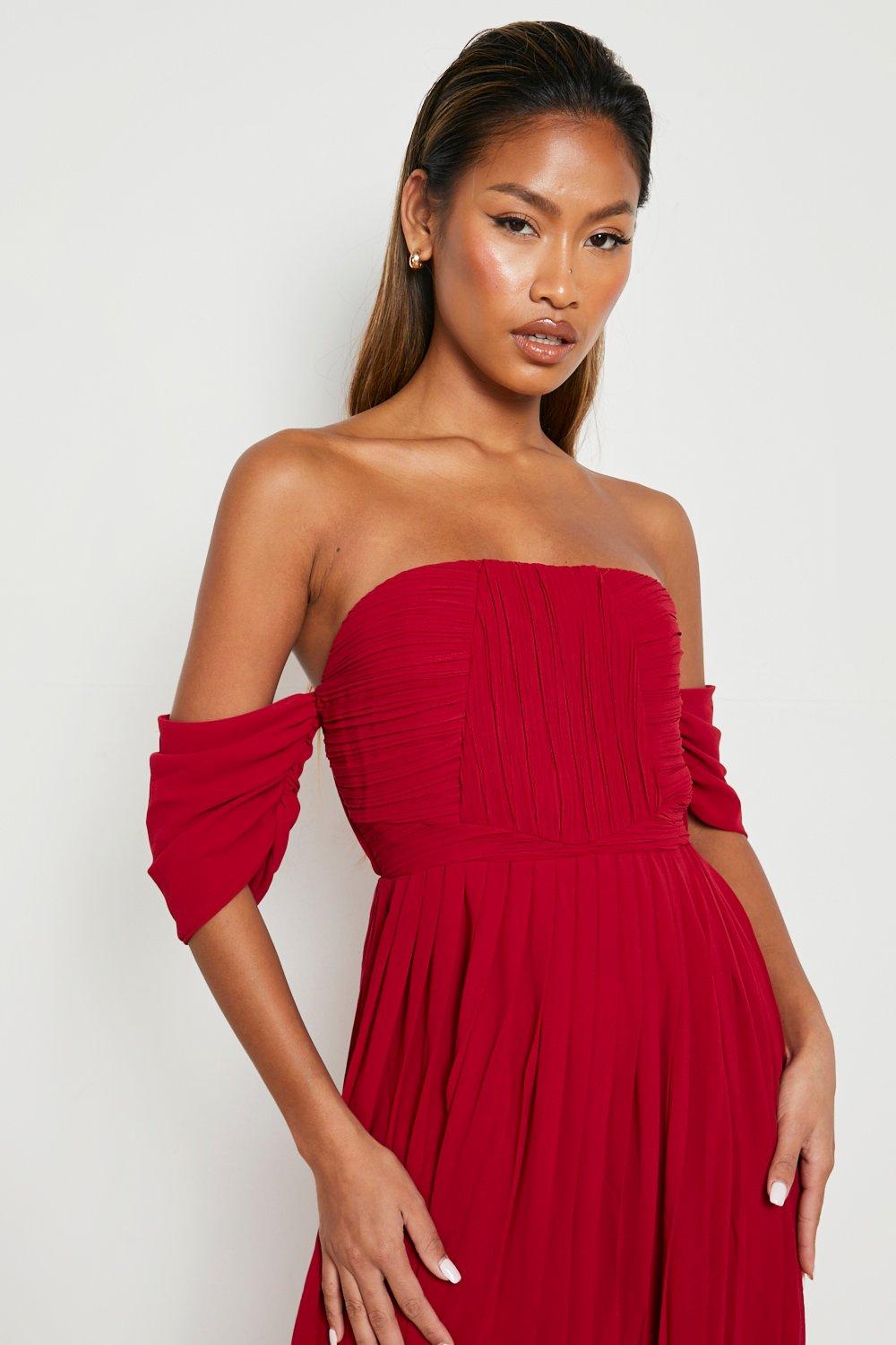 Berry bardot dress best sale