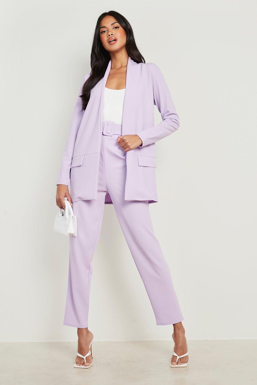 Lilac hot sale blazer set