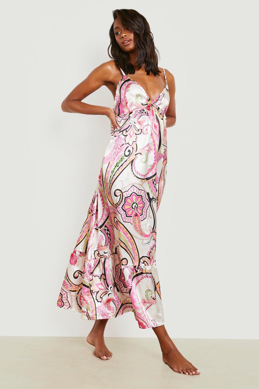 Satin beach dress on sale