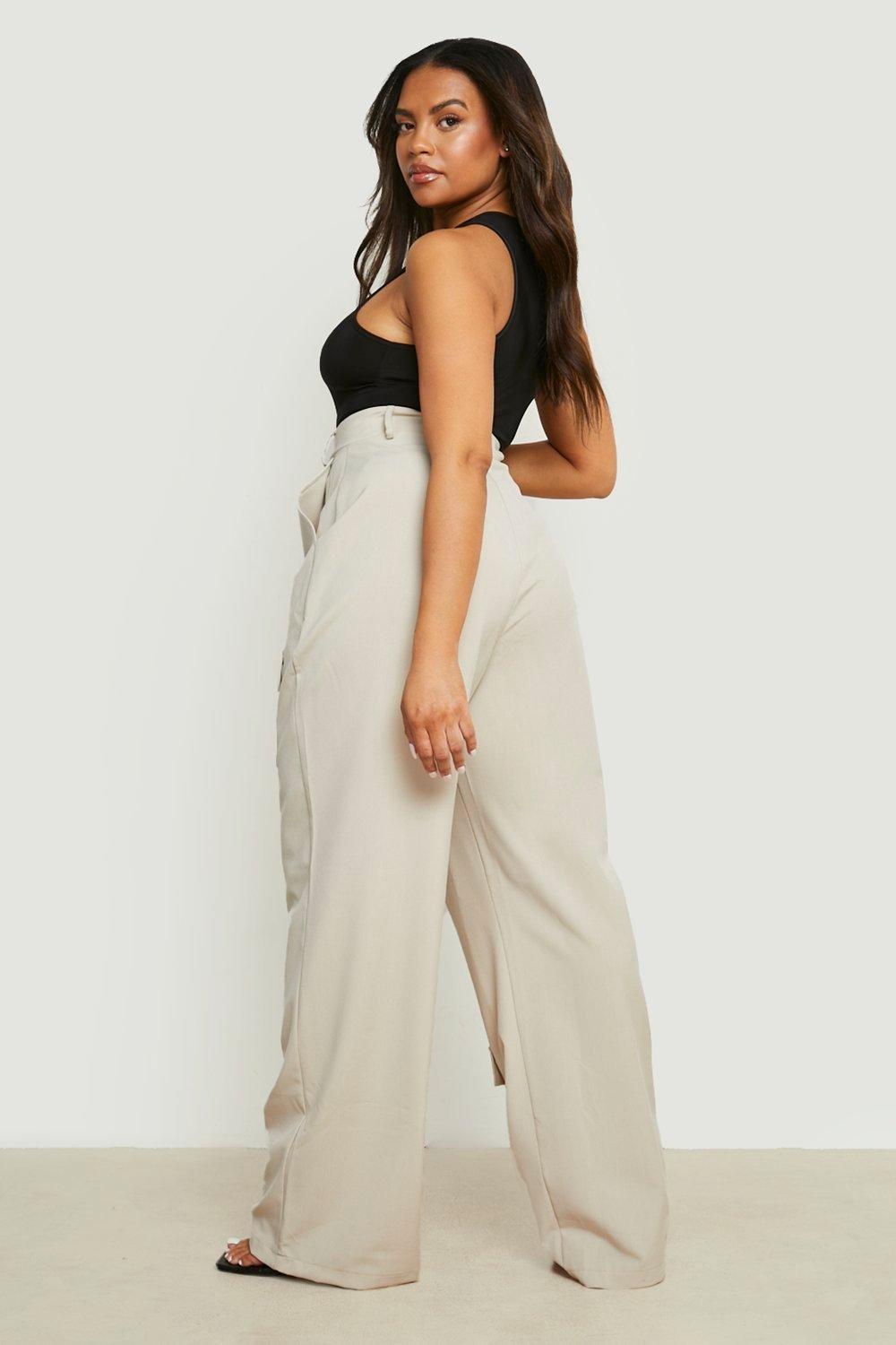 Grande taille Pantalon cargo large boohoo