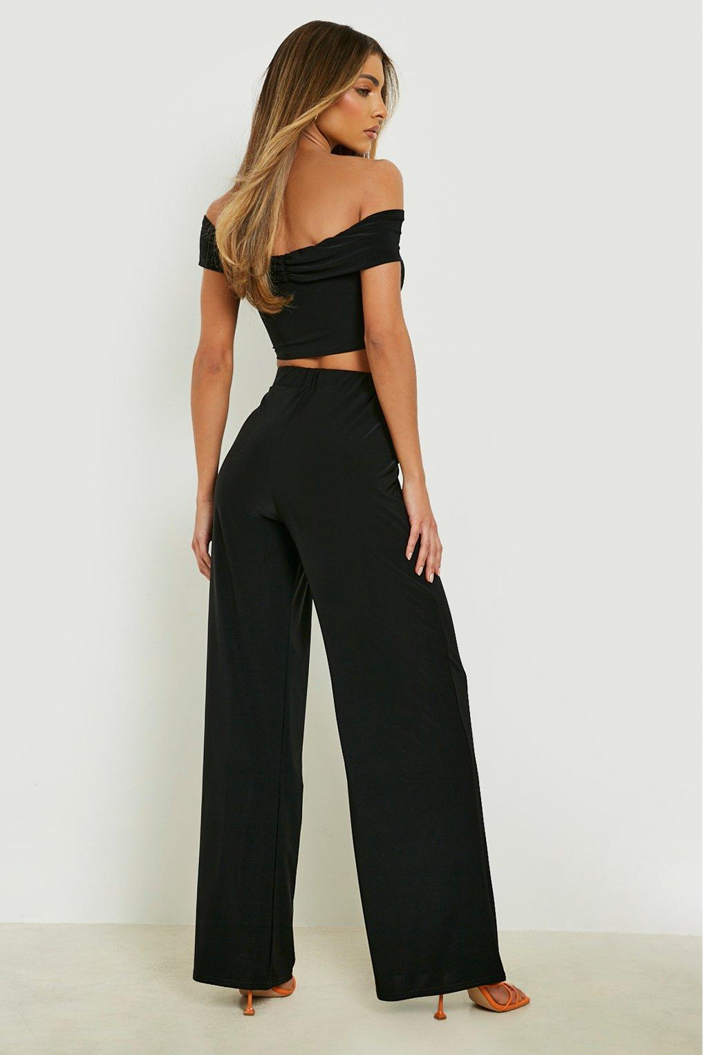 Boohoo wide shop leg pants