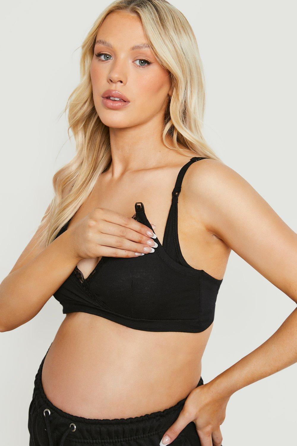 Maternity Cotton Lace Wrap Nursing Bra