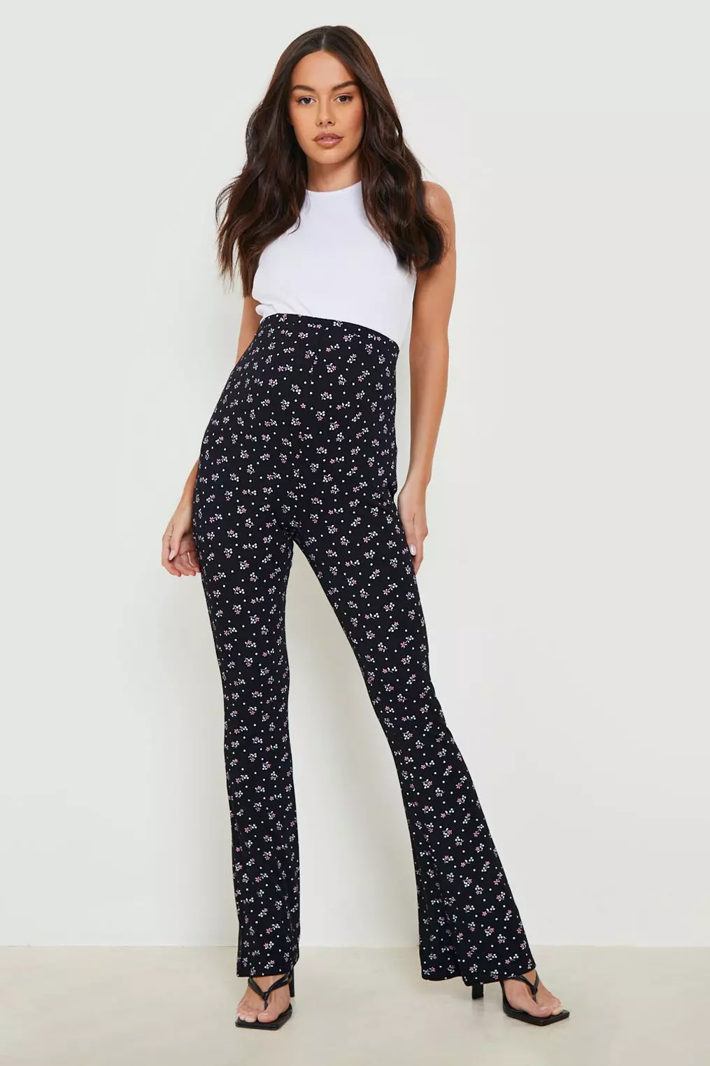 Floral sales flare leggings