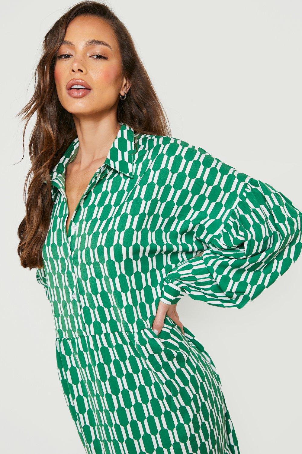 Boohoo maxi shirt on sale dress