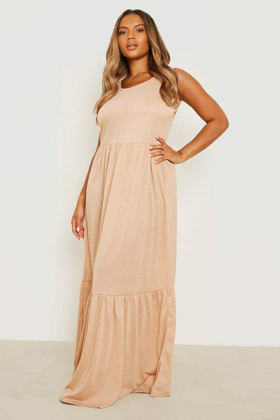 Stone Plus Tiered Maxi Dress image number 1