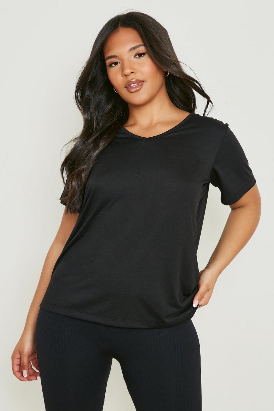Black Plus Relaxed Fit T-shirt image number 1