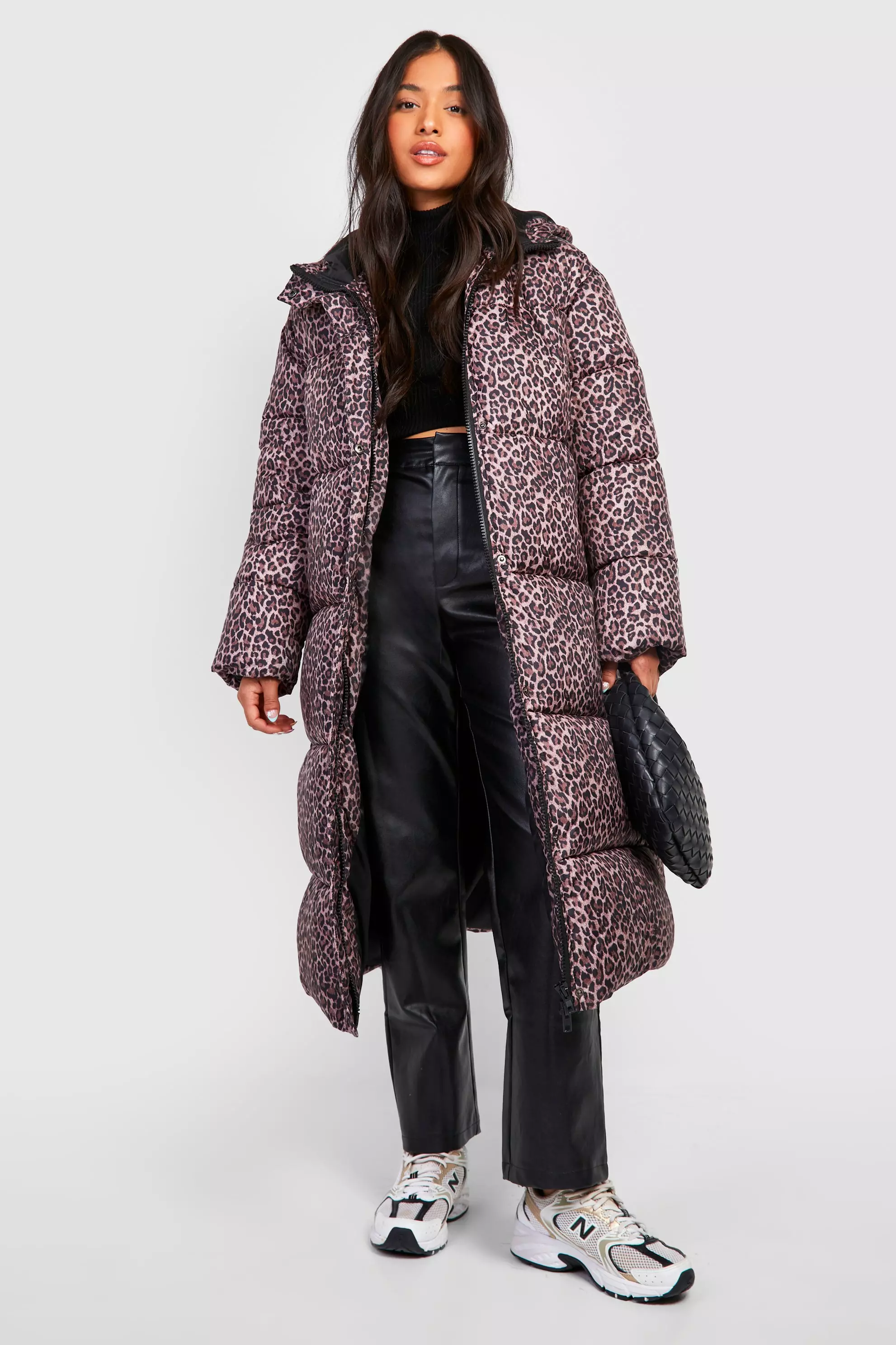 Petite leopard outlet print coat