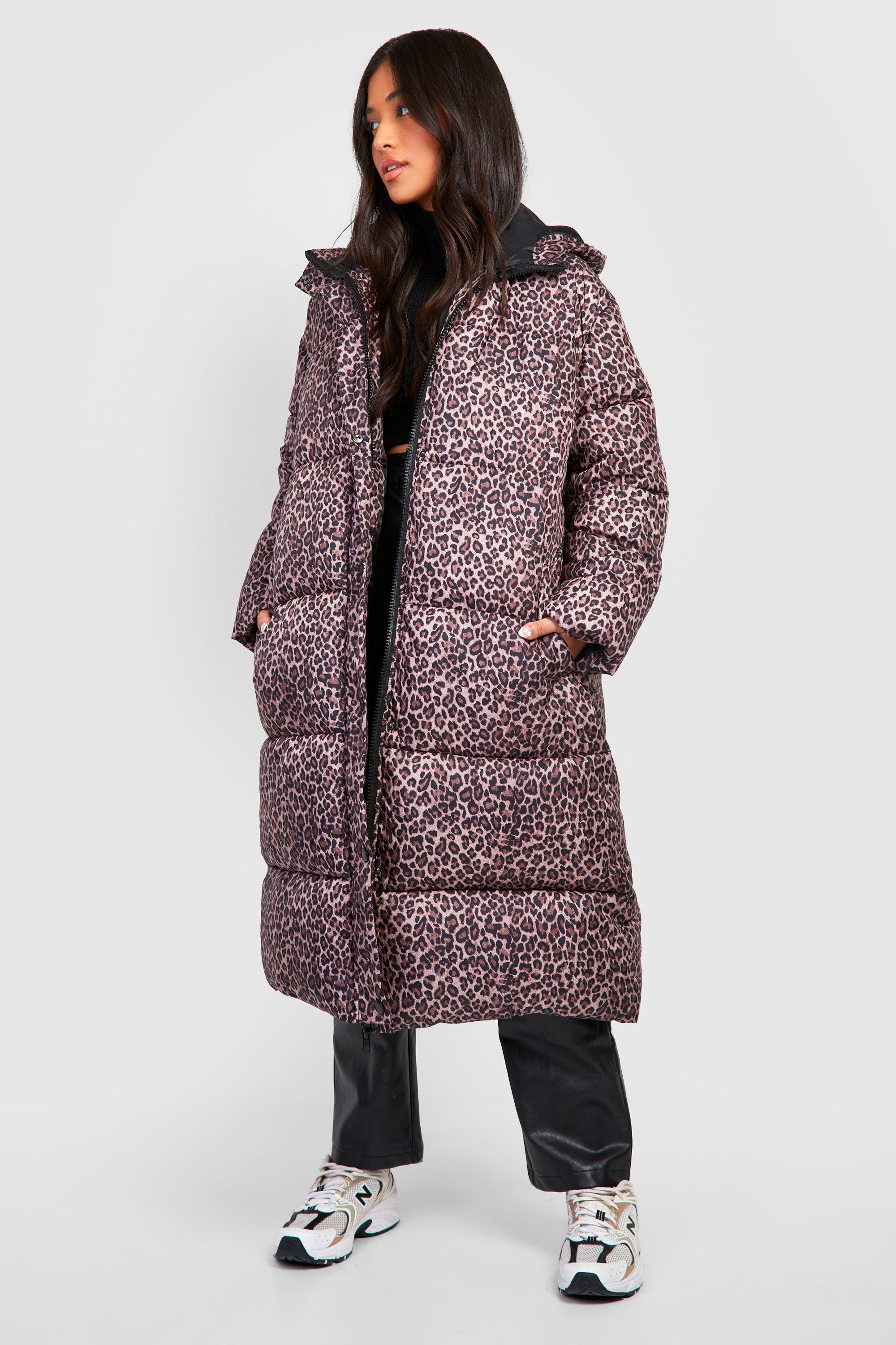 Piumino donna leopardato best sale