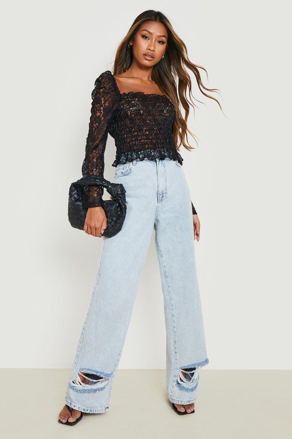 Square neck off the shoulder online top