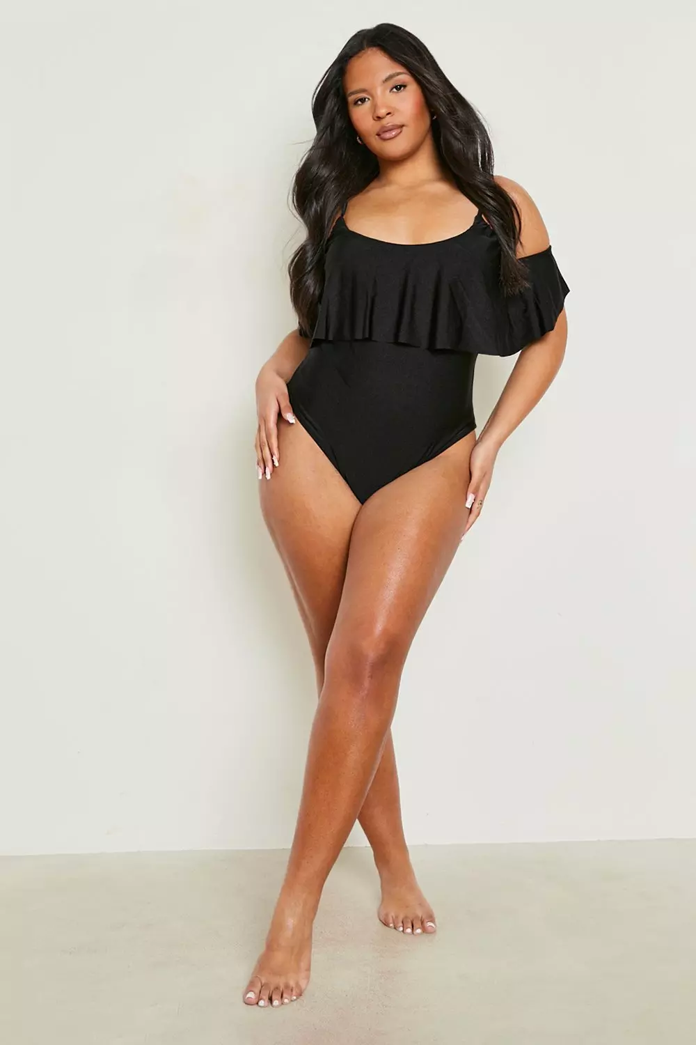 Bardot best sale frill swimsuit