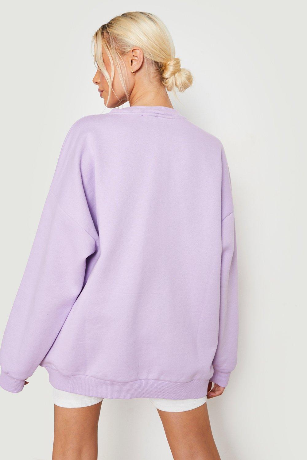 lilac oversized sweater