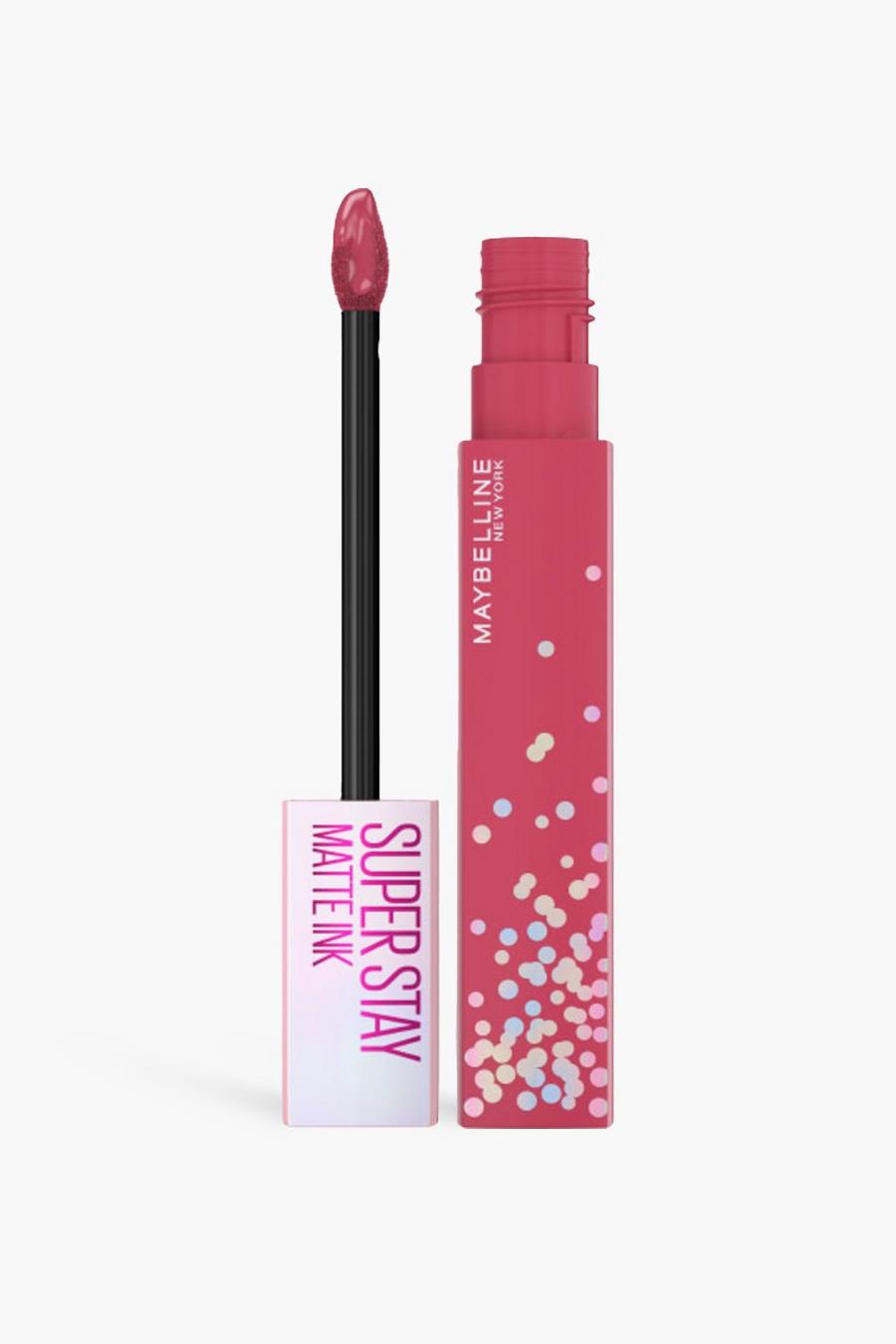Pink rosa שפתון נוזלי ורוד מט SuperStay של Maybelline