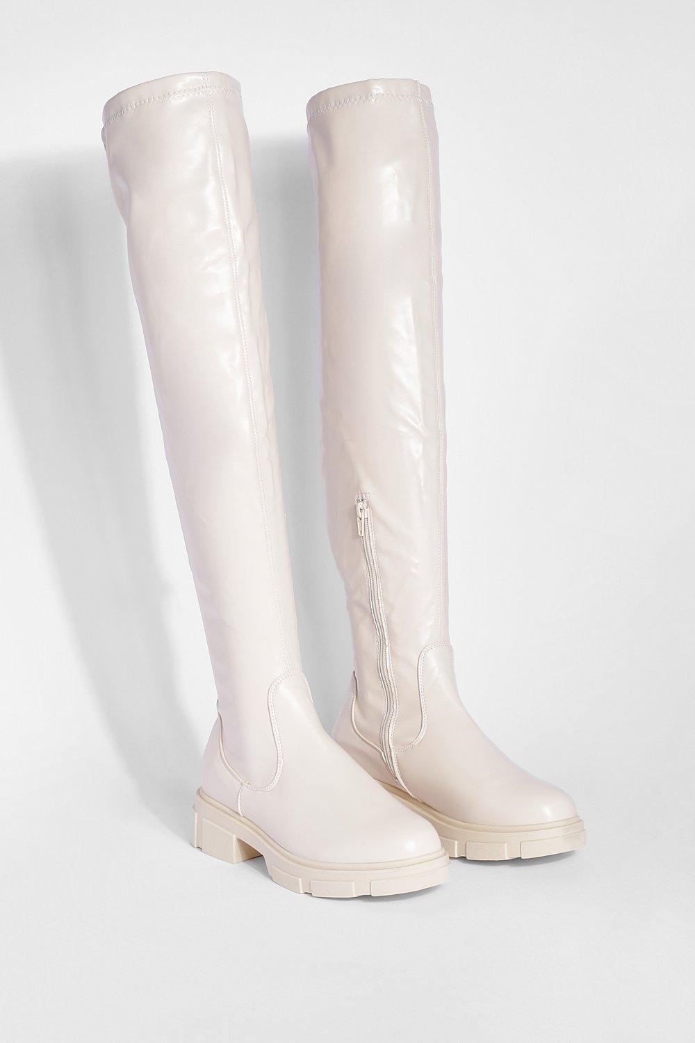 Cream best sale riding boots