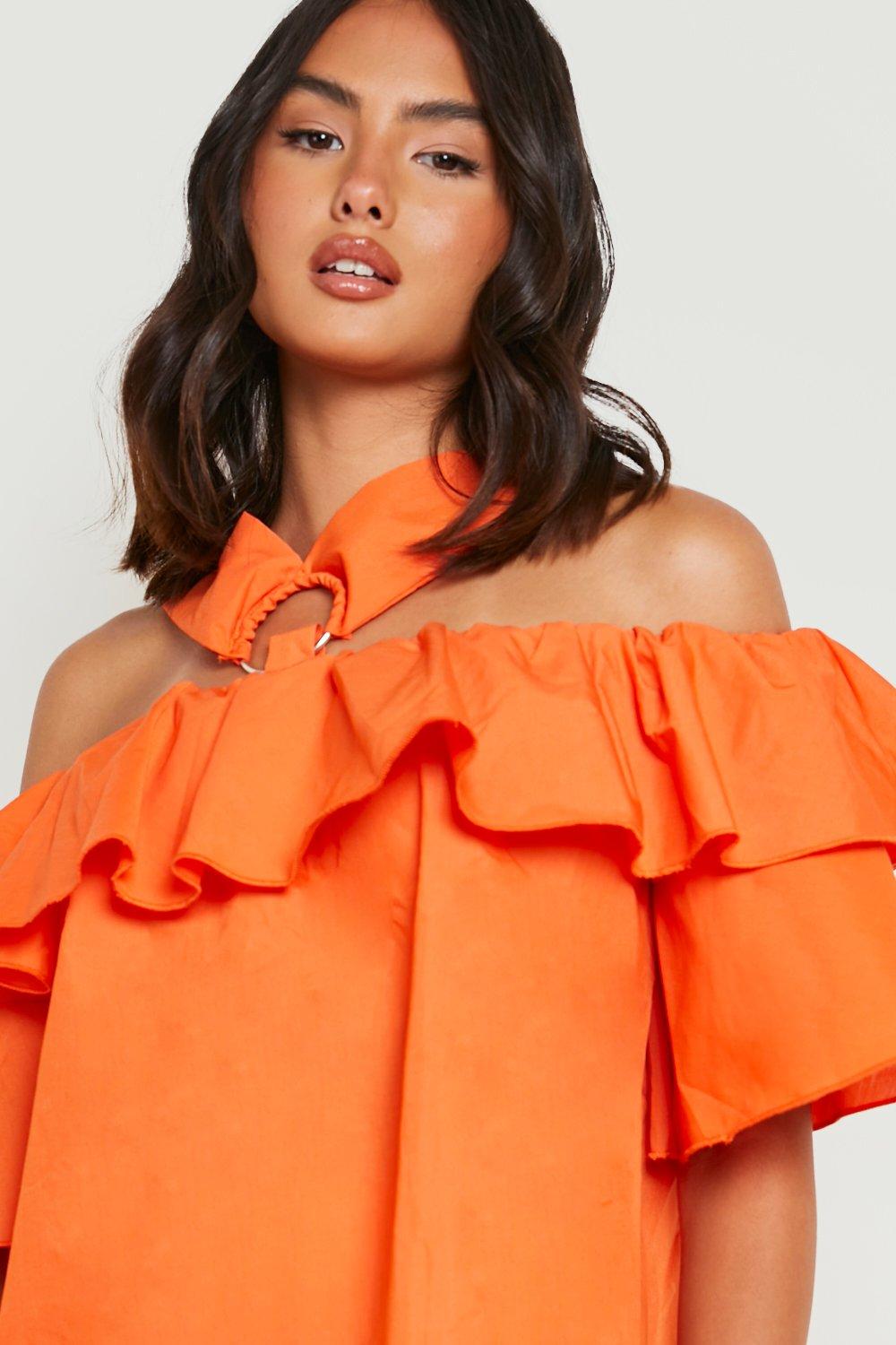 小物 marge tokyo Suede ruffle cuffs Striped Puff-sleeve Ruffle-collar Top For Women | Factory
