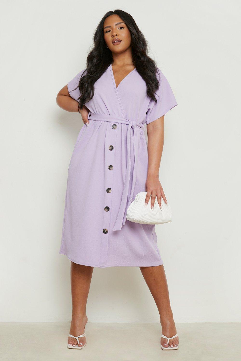 Boohoo button shop down dress