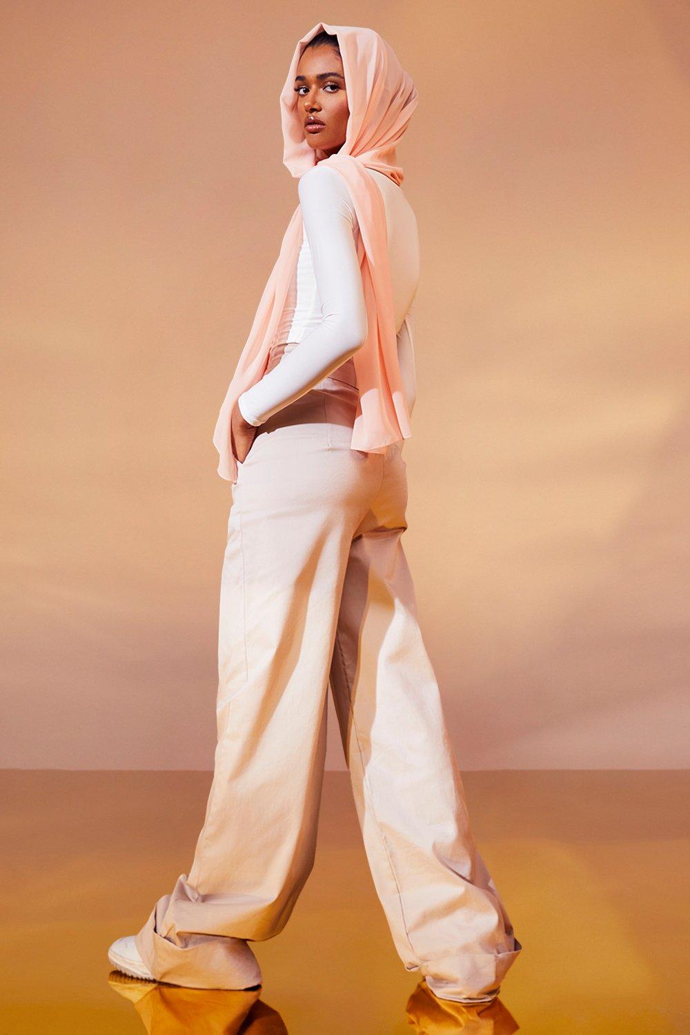 Tie Waist Wide Leg Trousers boohoo IL