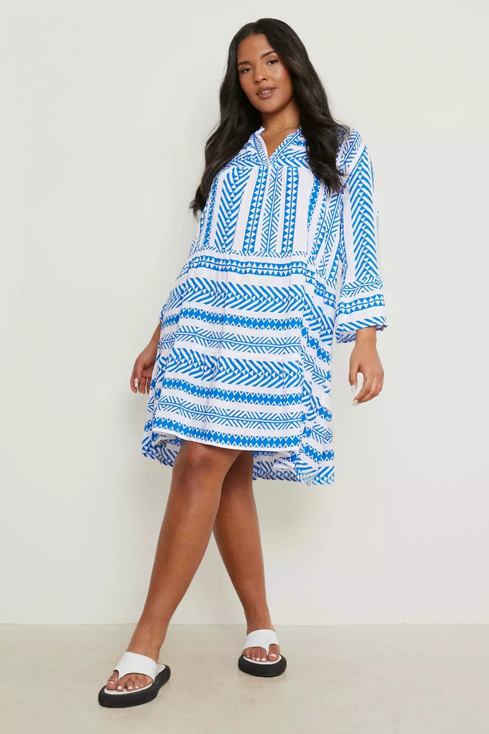 Boohoo aztec hot sale dress