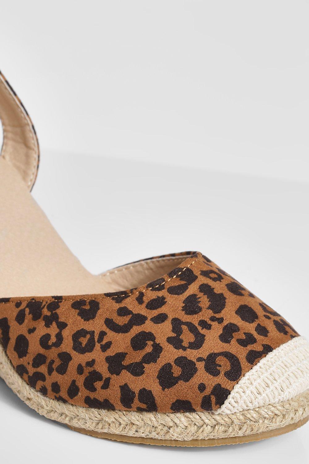 Ankle wrap espadrilles leopard online