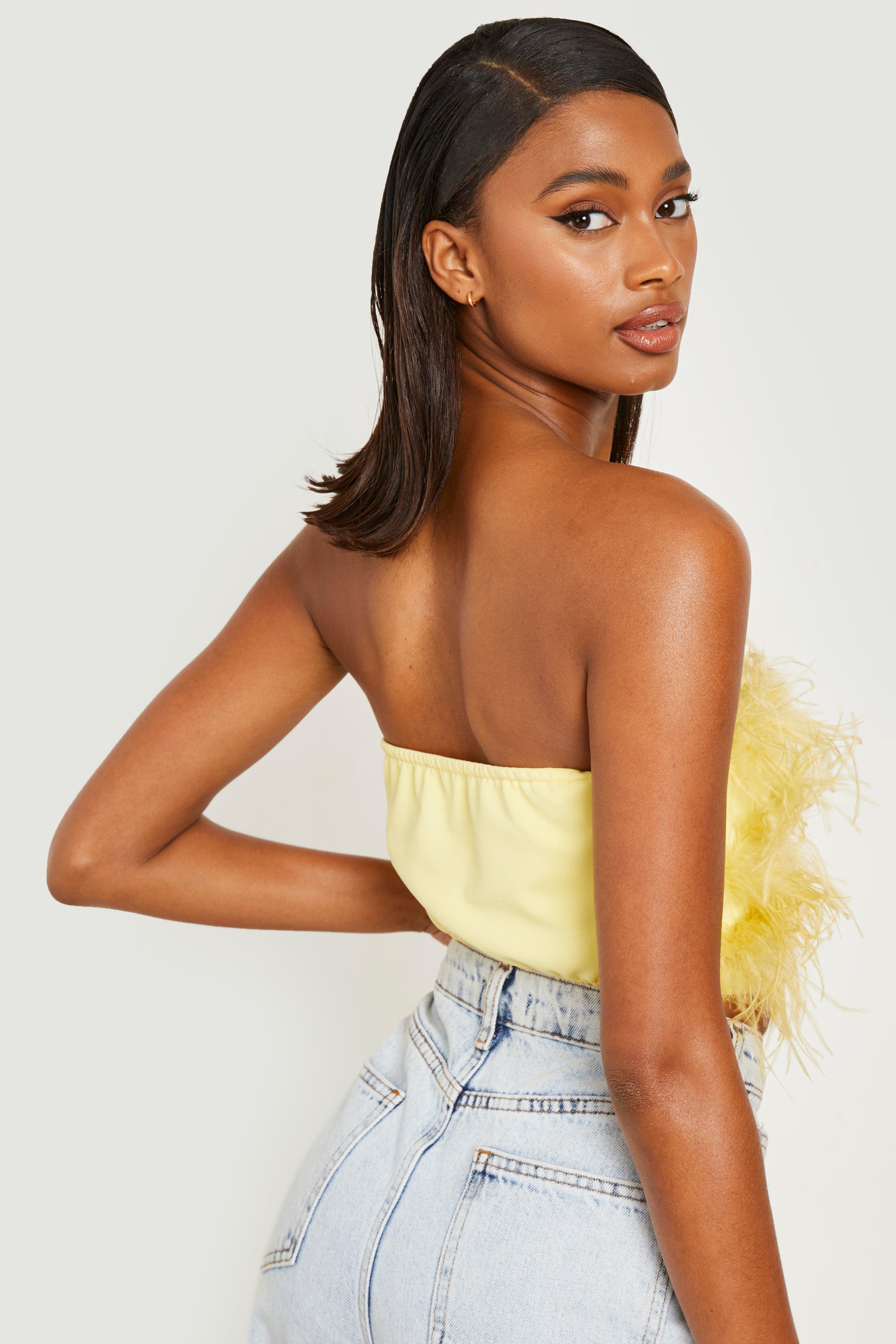 Yellow 2025 bandeau top