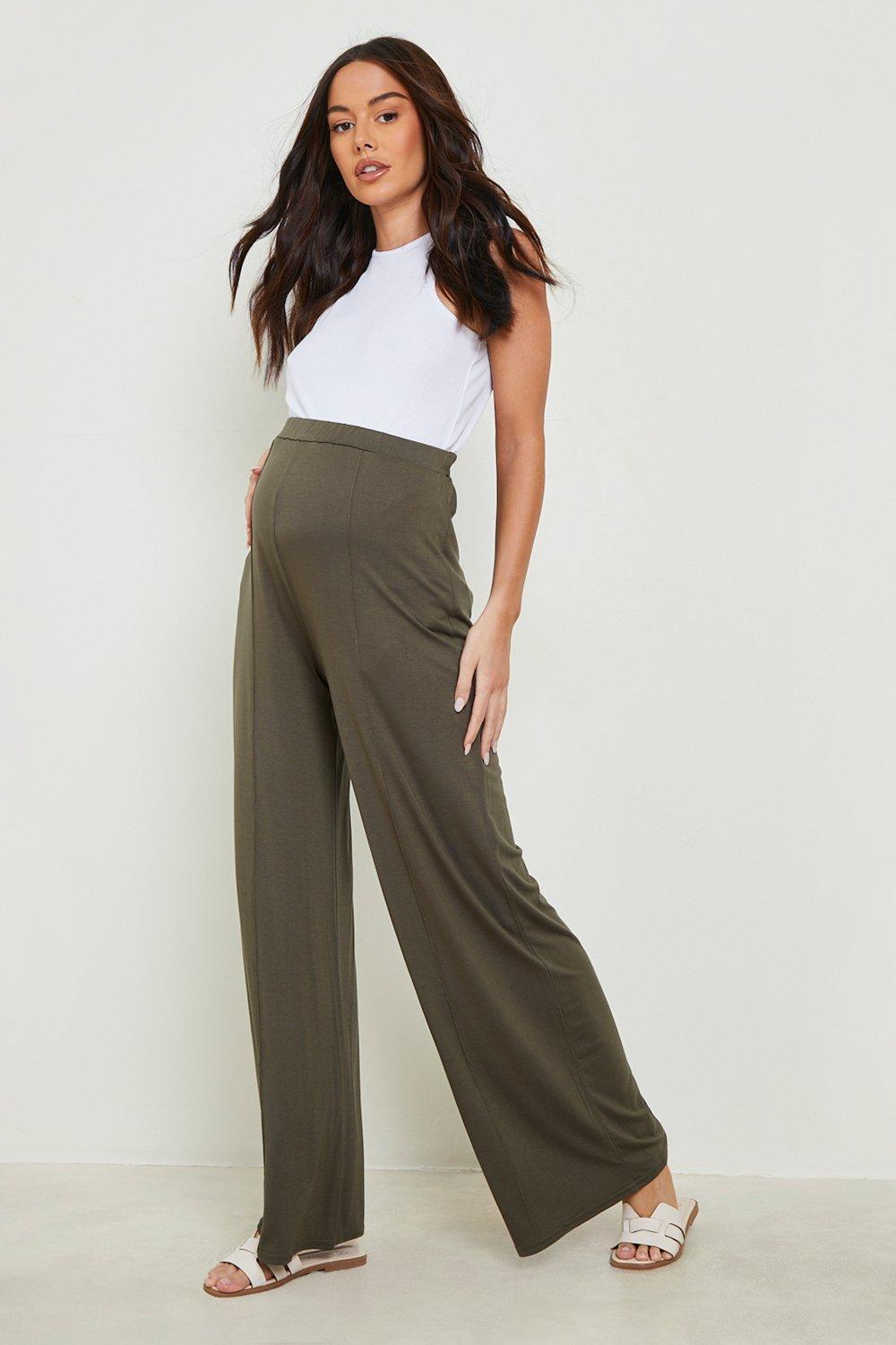 Maternity wide leg clearance trousers