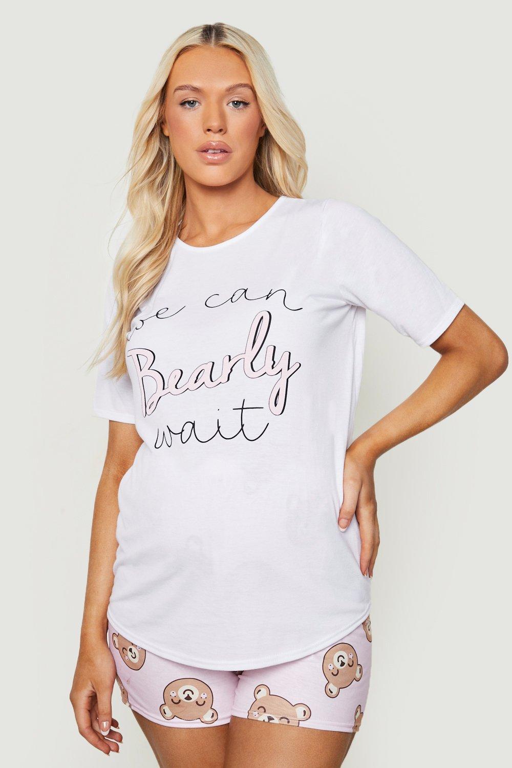 Maternity We Can Bearly Wait Short Pyjamas