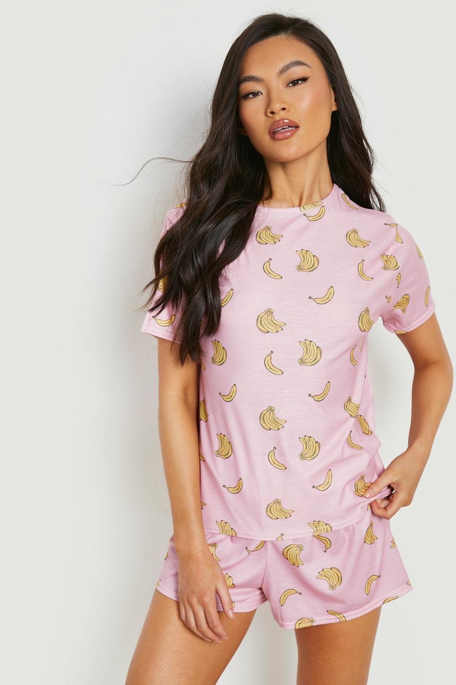 Pyjama-Set mit Bandana-Print, Pink rose