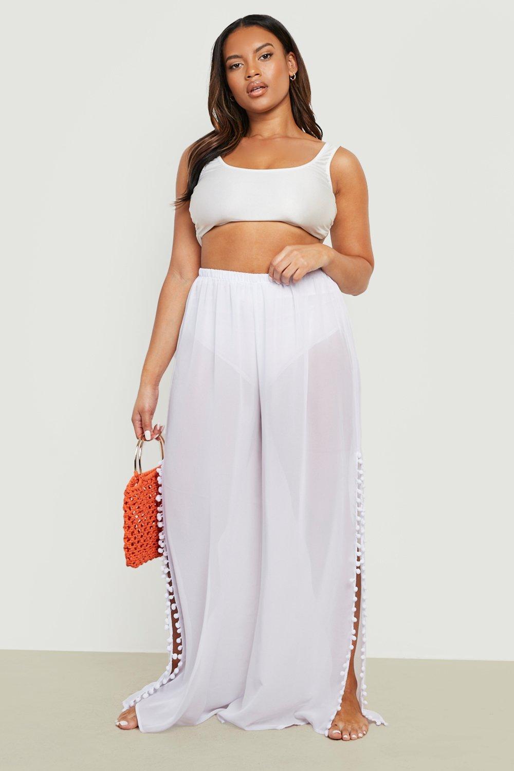 split leg beach pants