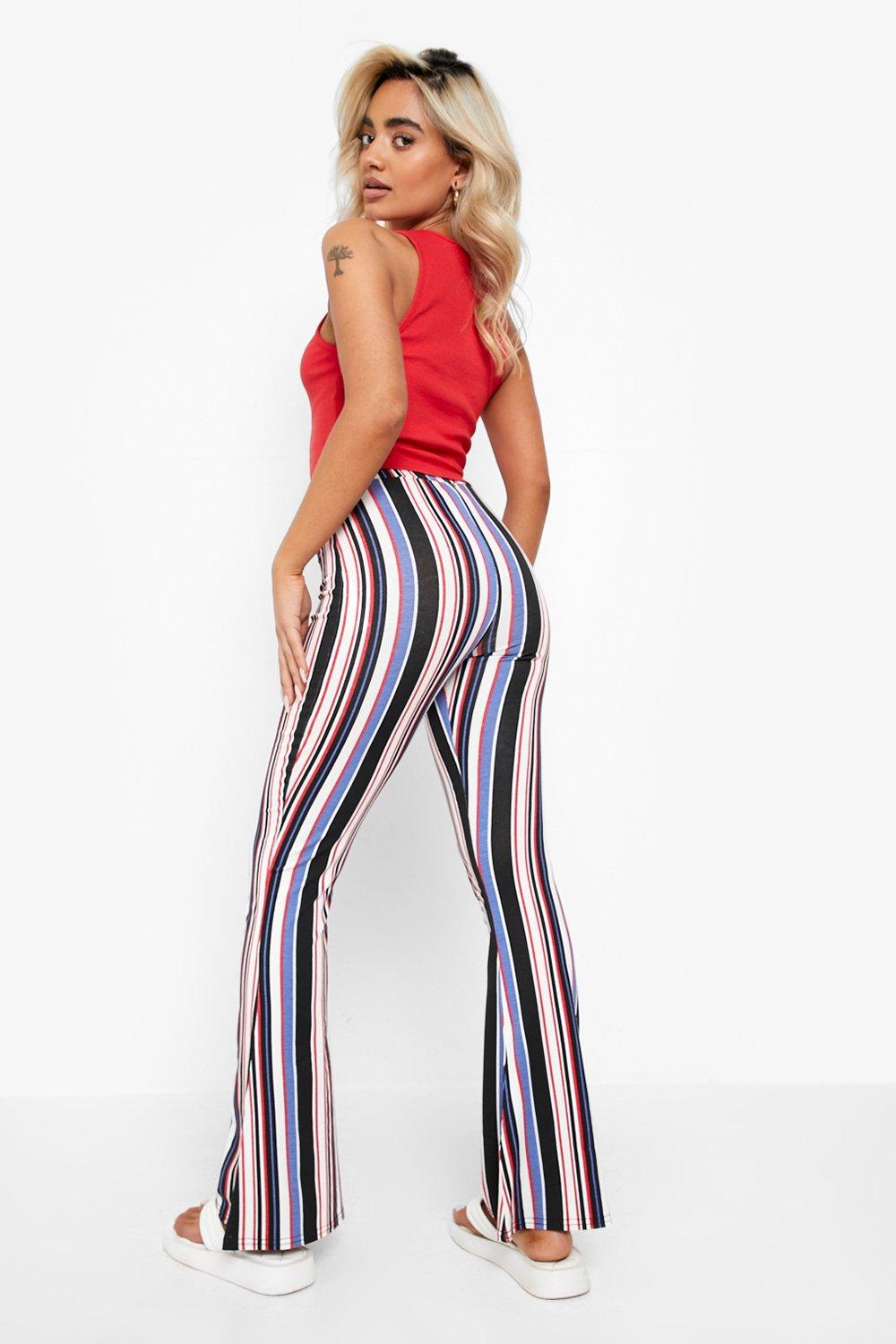 Tall Abstract Plisse Flare Pants