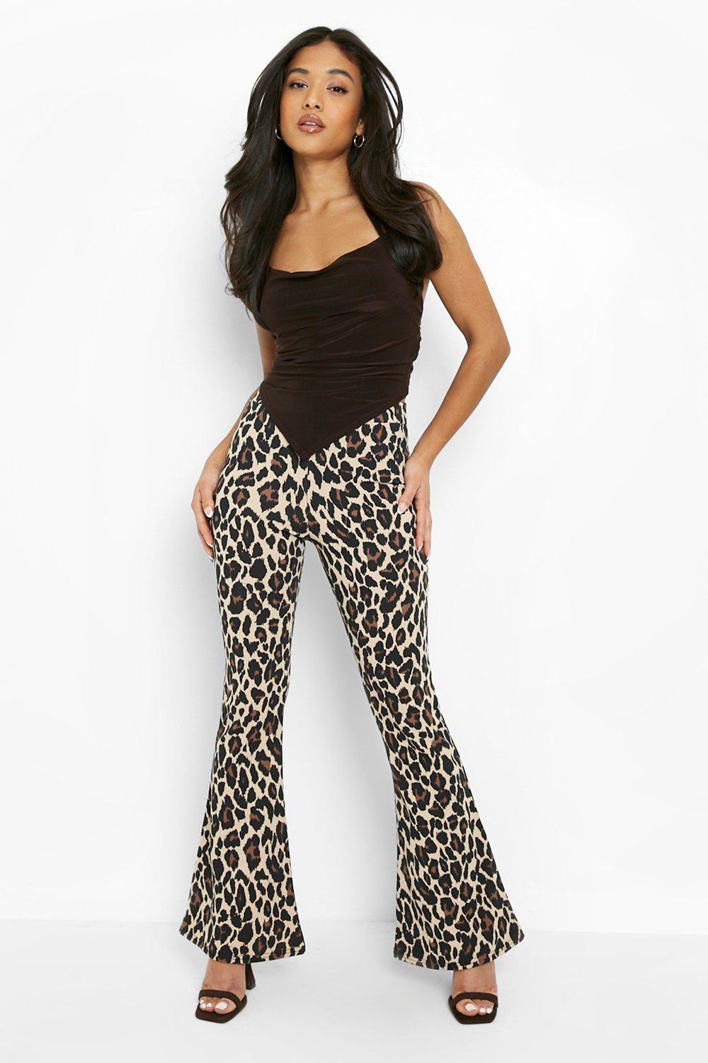 Leopard print bell sales bottoms