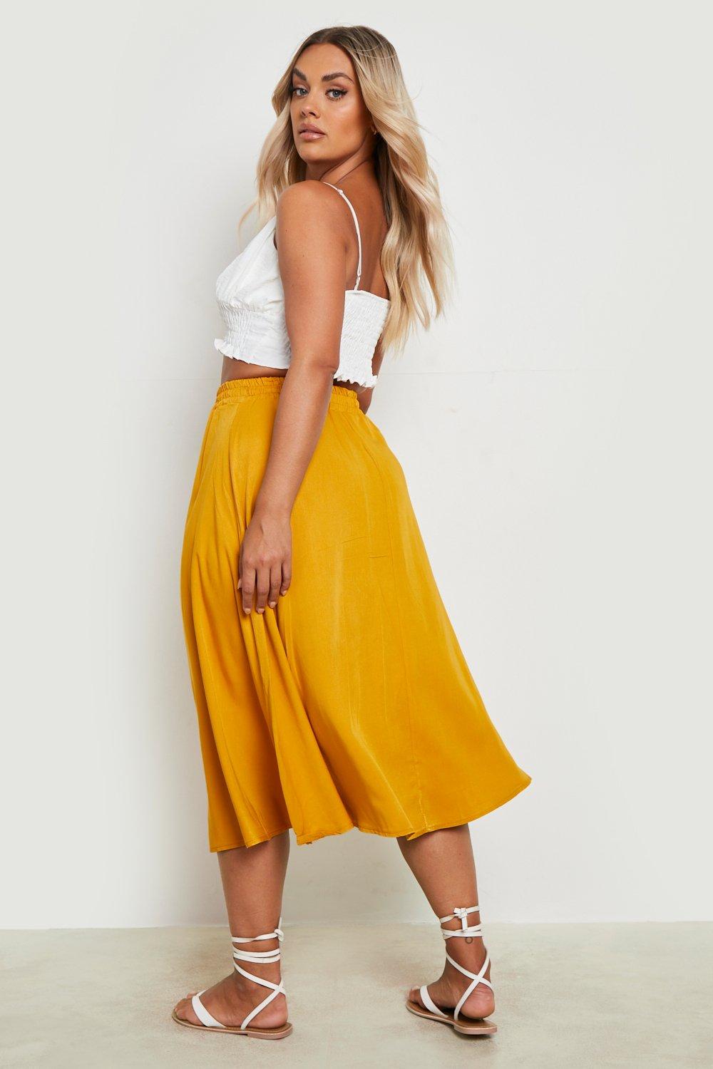 Mustard 2025 skirt boohoo