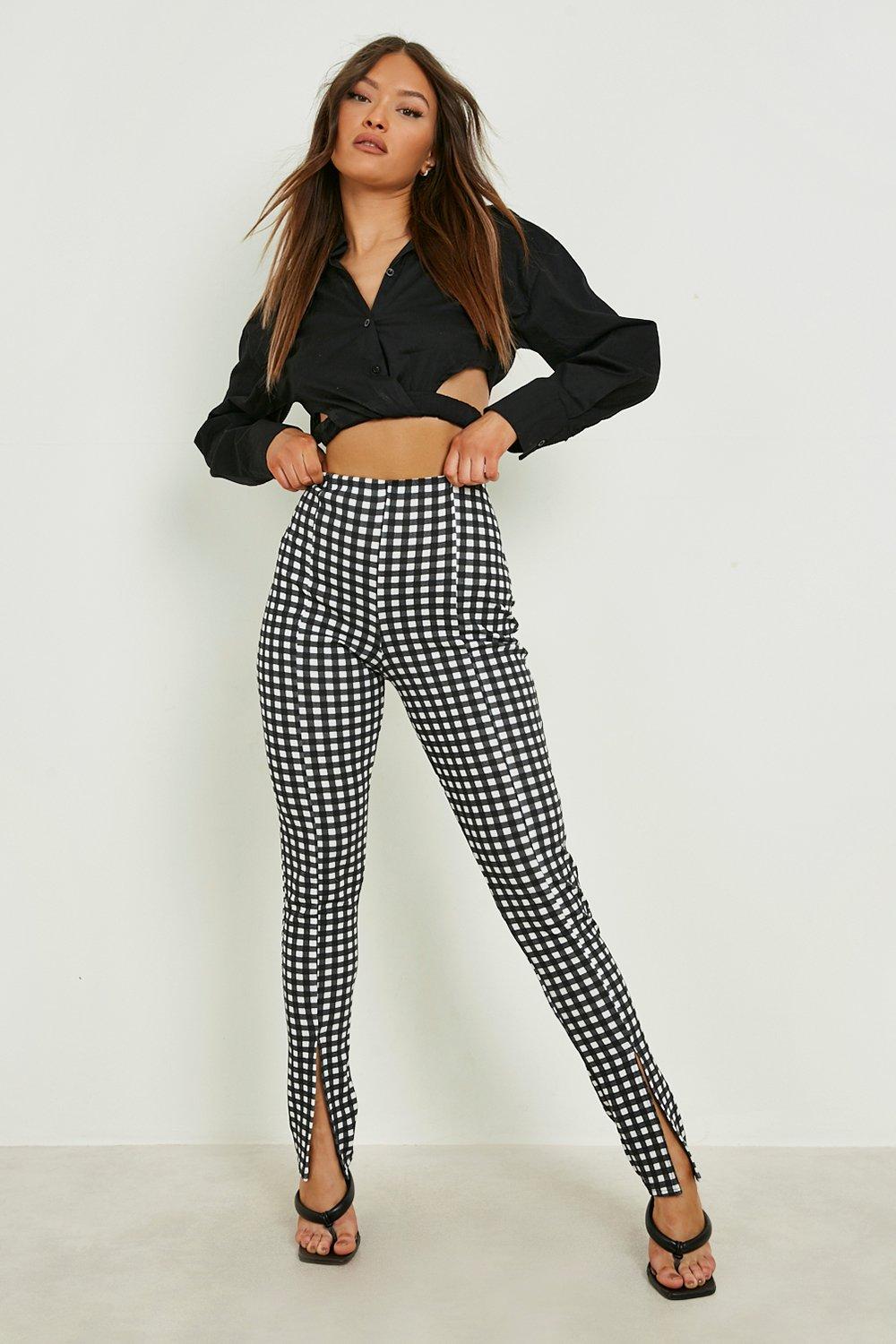 Gingham leggings 2025