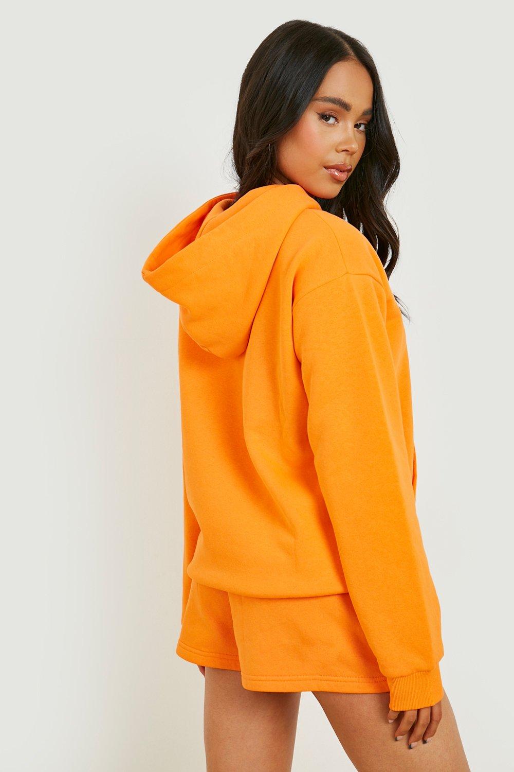 Boohoo orange online hoodie