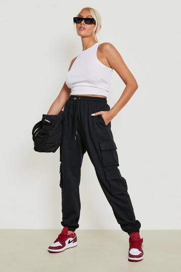 Double Cargo Pocket Oversized Jogger black