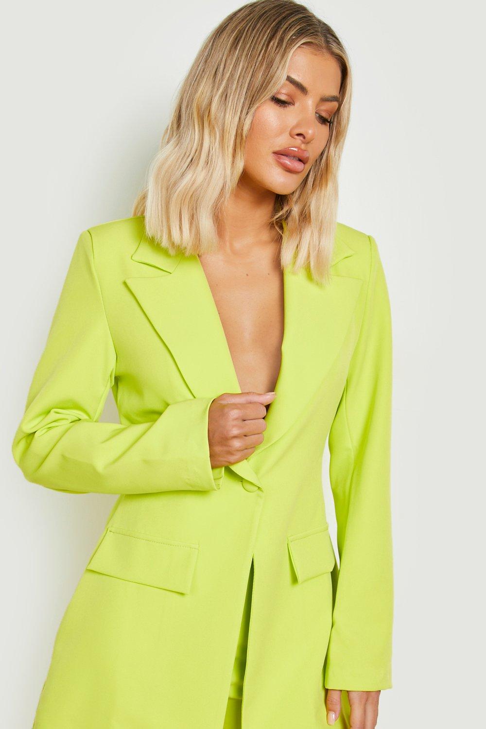 Boohoo pocket hot sale ponte blazer