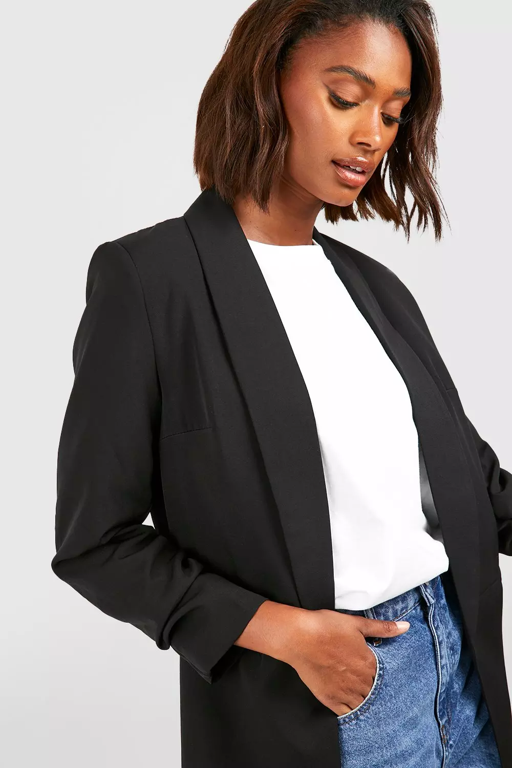 Petite black 2024 blazer womens