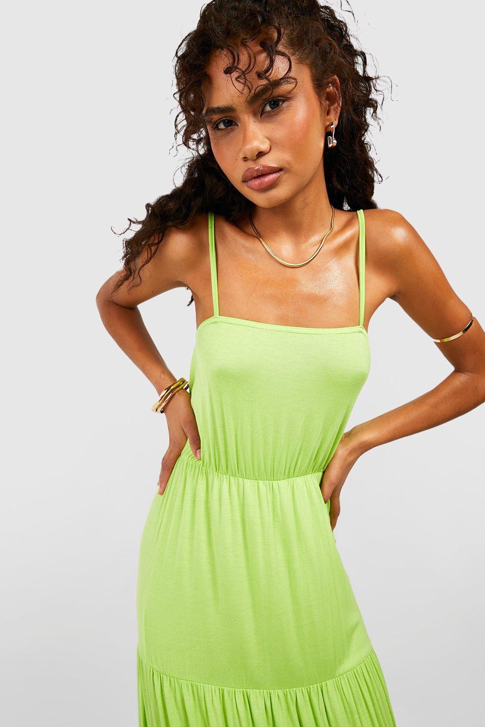 Boohoo lime 2024 green dress