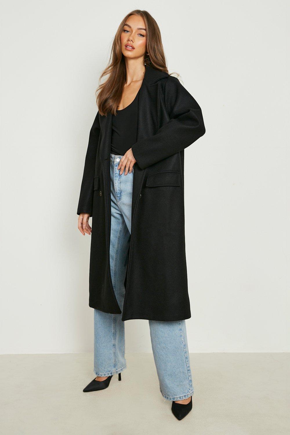 Boohoo wool shop look coat