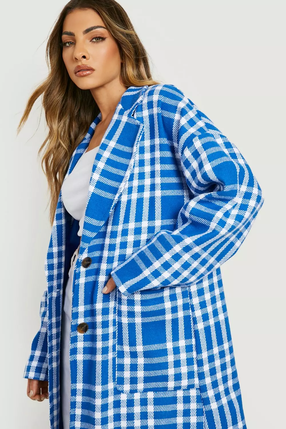 subculture OMBRE CHECK WOOL JACKET BLUE（subcultureサブ