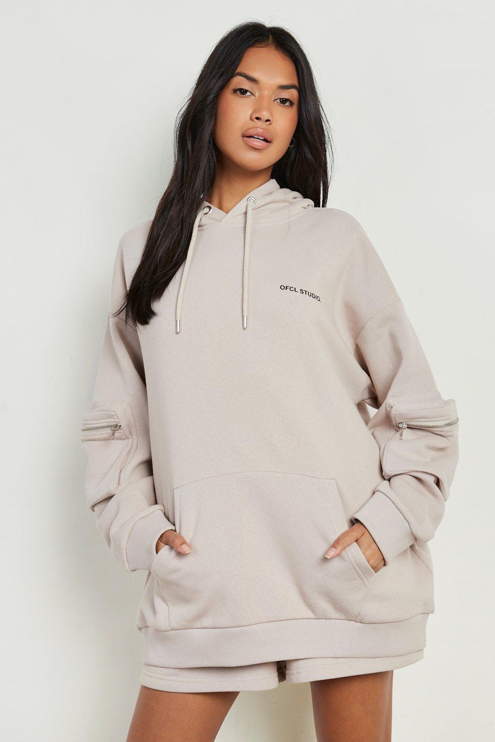 Missguided loopback drawstring discount hoodie