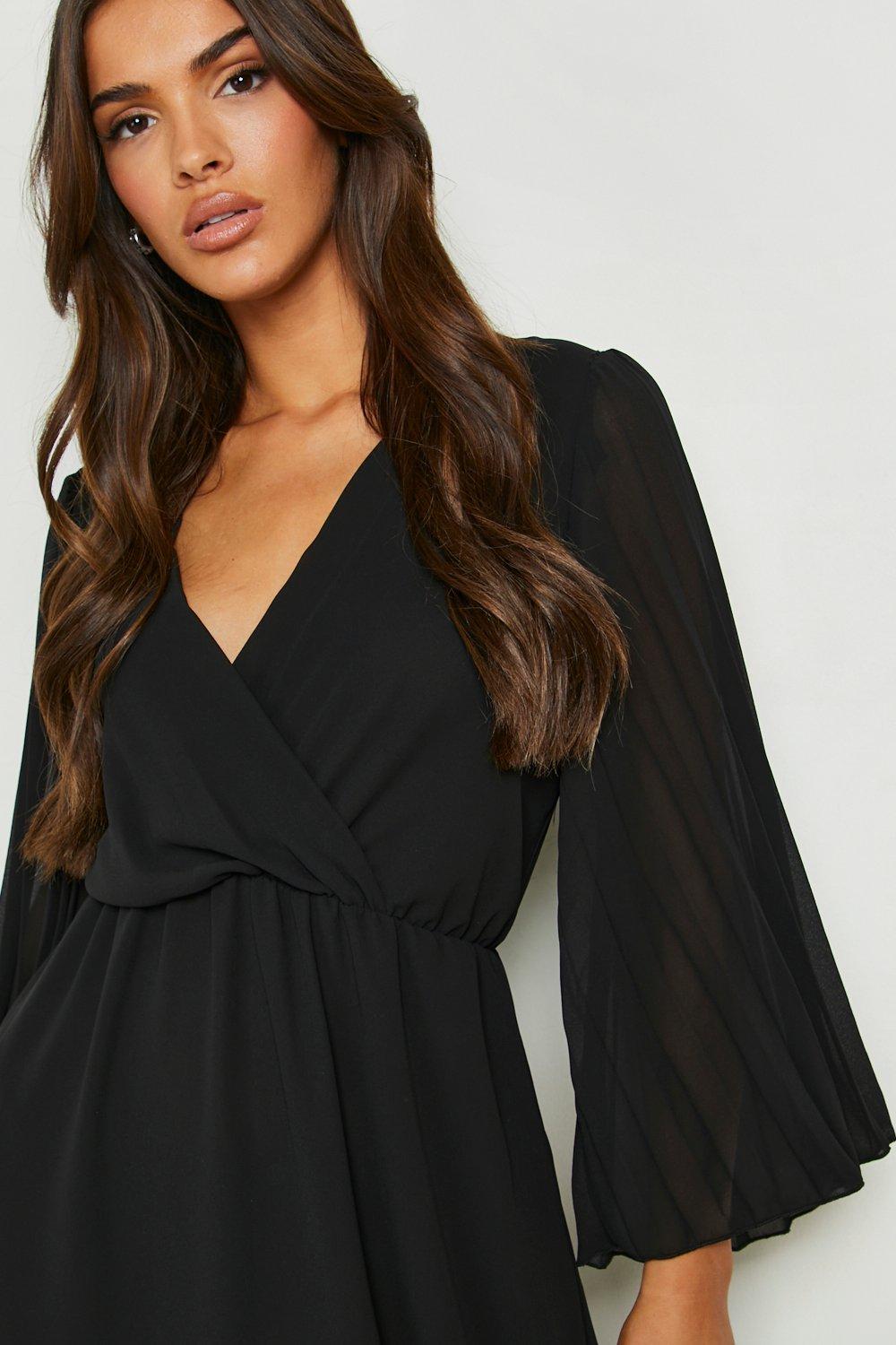 Boohoo cheap black dress