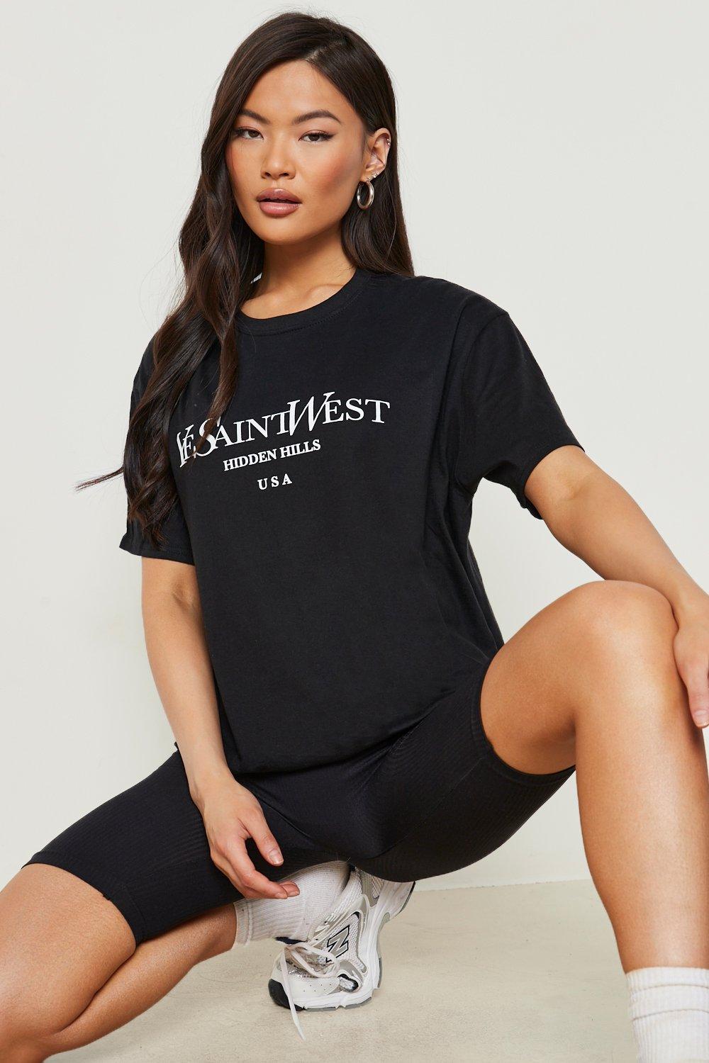 Tee shirt discount noir oversize femme