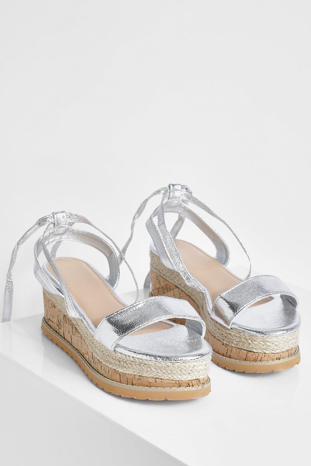 Boohoo espadrilles platform on sale sandal